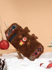 GeekShare 1 pieza Funda protectora de peluche con diseño de ciervo lindo compatible con Switch - Multicolor - Ver 5