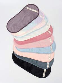 1840 Satin Ribbon Face Cleansing Cloth 1pc, Machine Washable, Reusable Cleaning Tool, Suitable For Face Washing, Cleansing, Makeup Removal, All Skin Types - Multicolor - View 2