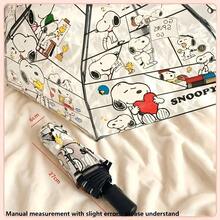 1 buah Payung Lipat Transparan Bergambar Snoopy, Payung Transparan Portabel yang Lucu, Cocok untuk Wanita dan Anak Perempuan - MultiWarna - View 3