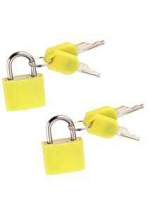 Small Padlock With Key, Suitable For Luggage Lock, Outdoor Camping Travel Lock, Bicycle Lock, Backpack Lock, Gym Locker Lock, Suitcase Lock, Copper Core Padlock, Classroom Matching Games And More - Multicolor - View 7