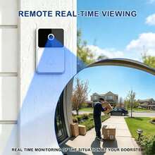 Smart Wireless Video Doorbell Camera Built-In 400mAh Rechargeable Battery 2.4GHz Stable WiFi Outdoor Home Doorbell Two-Way Audio Infrared Night Vision Remote Mobile Real-Time Monitoring - View 6