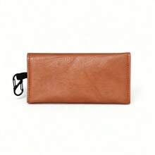1PC Creative New 2-Layer PU Leather Tobacco Pouch, Smoking Accessories Storage Bag, Creative Wallet, Portable Tobacco Bag, Multiple Colors Available, Perfect Gift For Boyfriend! - Button-down Style - View 12