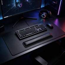 3-Piece Large Desk Mat Set, Includes Mouse Pad, Keyboard Tray And Wrist Rest, Suitable For Laptop, Mechanical Keyboard And Notebook - Rectangle - View 6