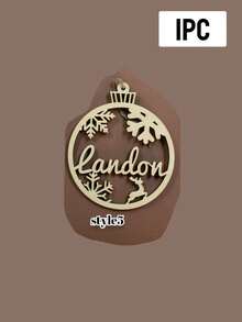 Custom Christmas Decorations With Name, Personalized Christmas Tree Decorations, Customized Christmas Ornaments, Back To School - Style a - View 14