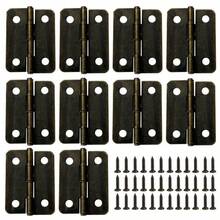 10pcs 18-24mm Vintage Small Hinges, 180 Degree Iron Hinges, Suitable For Gift Boxes, Wooden Boxes, DIY Accessories. - 24-18mm - View 7