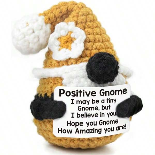 1pc Inspirational Crochet For Active Dwarves, Encouraging Gifts, Emotional Encouragement Gifts For Female Male Friends And Colleagues, Birthday Gifts, Handmade Fun And Cute Easter Dwarves, Teacher Thanks