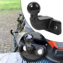 50mm Tow Ball For Standard Tow Bar Hitch High Reach Trailer - Black - View 4