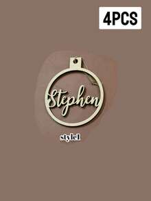Custom Christmas Decorations With Name, Personalized Christmas Tree Decorations, Customized Christmas Ornaments, Back To School - Style a - View 20