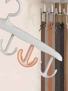12-Hook Rotating Clothes Hanger, Space-Saving Underwear & Camisole Rack, Wavy Design, Multi-Functional... Home & Dorm Hook, Suitable As Gift For Friends, Family, Classmates, Travel, Random Mixed Colors - View 4