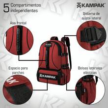 Super Kampak Mr04 Expandable Multipurpose Camping Backpack - Red - View 4