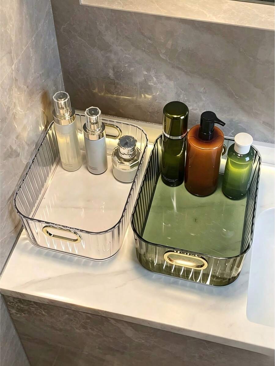 Desktop Storage Box, Cosmetic Storage Box, Large Capacity Storage Basket, Home Desktop Storage Basket - View 1