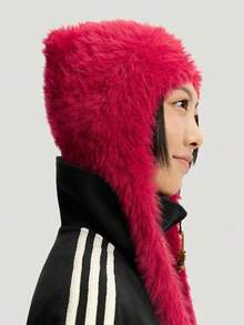Adidas Originals Unisex NEWY BEANIE Cute Ribbon Knitted Hat KH0286 - Pink - View 6