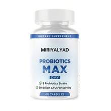 Miriyalyad Probiotics Max Day Dietary Supplement Capsules, 8 Probiotic Strains Alongside 60 Billion CFU Per Portion, 60 Capsules In Sealed Bottle For Adults' Daily Supplementary Nutritional Intake - 1件 - 查看 1