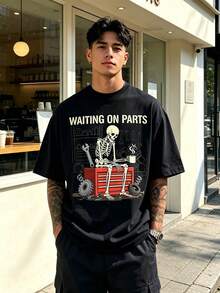 Camisetas de hombre - Negro - Ver 3