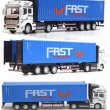 Large Container Truck, Pull-Back Toy, Gift For Kids, 1/48 - White - View 1