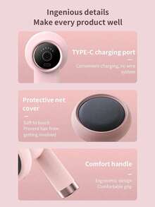 Portable Home Fat Compression Machine, Weight Loss Device, USB Rechargeable, Multi-Function Powerful Vibration Body Massager With 5 Massage Heads, Perfect Choice For Body Shaping And Beautification, Unisex - Multicolor - View 6