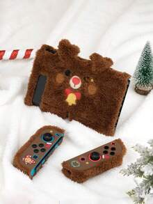 GeekShare 1 pieza Funda protectora de peluche con diseño de ciervo lindo compatible con Switch - Multicolor - Ver 2