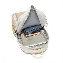 DIOSA LUNA Mochila Unisex Gran Capacidad Material Resistente y Duradero para Hombre Mujer, Mochila Escolar Ideal para Escuela Trabajo y Salidas Diarias A1004 - Albaricoque - Ver 4