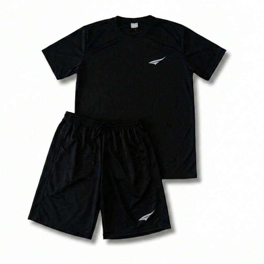 Men Sports Sets - 漩渦黑 - 查看 1