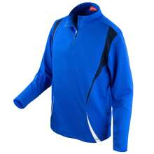 Spiro Ladies/Womens Sports Gym Running Trial Performance Training Top - Royal/Navy/White - View 1