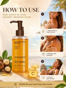 120ml Tanning Body Oil, Summer Outdoor Moisturizing Healthy Glowing Skin Lock-In Moisture Care Oil - 多樣化香型 - 查看 6