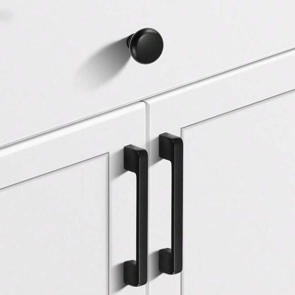Black Cabinet Handles, Matte Black Door Handles, Furniture Hardware, Wardrobe, Drawer Pulls, Cabinet Pulls, Christmas Holiday Gift