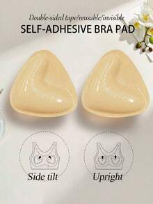 Double-Sided Adhesive Breast Pads, Push-Up And Lift-Up Design, Waterproof Adhesive Cups, Suitable For Bra Padding And Breast Enhancement Products - Multicolor - View 10