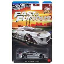 Mattel Hot Wheels Premium Car Culture 收藏玩具車 Fast & Furious 系列 HNR88 全新，1:64 比例壓鑄金屬車，Silver Label 系列，Civic、Dodge Charger、Mitsubishi Eclipse、Mazda，適合玩具愛好者收藏，3 歲以上，1 件 - 彩色 - 查看 9