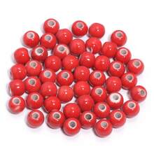 20pcColored Glazed Ceramic Round Loose Beads - Multicolor Glossy Spacer Beads For DIY Bracelet, Hair Tie, Necklace & Jewelry Making Crafts - Multicolor - View 14