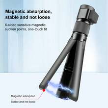 適用於 Insta360 X3 PULUZ 旋轉手柄桌面三腳架支架 110cm 自拍棒單腳架 (黑色) - 查看 4