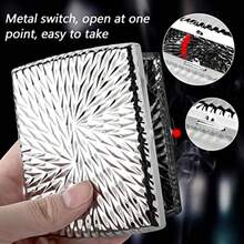 Embossed Fashion CaseHolds 18-20 85mm King Size Showing The Concave Seniority Metal Holder Case Gift Box Packaging  Plated - Plated - View 5