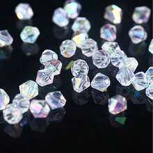 600PCS 4mm AB Faceted Beads, Colorful DIY Beads For Suncatcher Making, Jewelry, Bracelet, Necklace & Craft Projects - Colorful - View 5