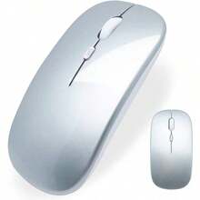 Wireless Mouse, 2.4G/BT5.2 Dual-Mode Wireless Mouse, Silent Office Wireless Mouse, Portable Ergonomic Mouse, Suitable For Both Left And Right Hands, Compatible With PC Computers And Laptop Tablets - View 6