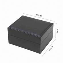 1 Pc Luxury PU Leather Single Watch Box, Flip-Top Watch Storage Display Case With Soft Lining, Vintage Watch Holder Organizer Gift For Men Watch Lovers - Multicolor - View 4