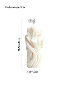Creative Wave Pattern Candles, Fragrant Home Decor Candles, Perfectly Enhance Home Decor Style, Add Warm Ambiance To The Room, An Artistic Gift For Friends And Family, Can Also Create A Charming Atmosphere. - Multicolor - View 6