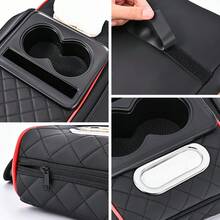 4-In-1 Multifunctional Car Armrest Box Organizer Pad, Height Pad, Center Console Cup Holder, Tissue Box, Storage Bag, Car Interior Storage And Organization Accessory, Multi-Purpose Car Interior Clutter Organizer - Multicolor - View 7