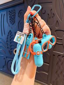 1pc Colorful Summer Fun Fins And Diving Mask Keychain, Creative And Stylish Exquisite Bag Charm For Men, Women, And Couples, Beach And Ocean Themed - Multicolor - View 13