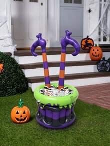 Halloween Witch Ice Bucket Party Decoration Inflatable PVC Ice Bucket Suitable For Halloween/Thanksgiving, Backyard BBQ And Summer Poolside Beverage Storage - Ice Bucket - View 4