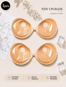 1 buah Bra Transparan Tebal 3cm, Cocok untuk Payudara Kecil, Gaun Tanpa Tali dan Tanpa Punggung, Efek Memperbesar Payudara yang Signifikan 1 buah Bra Transparan Tebal 3cm, Cocok untuk Payudara Kecil, Gaun Tanpa Tali dan Tanpa Punggung, Efek Memperbesar Payudara yang Signifikan - Cangkir Telapak Tangan - View 3