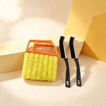 pdva 3pcs Multi-Function Gap Cleaning Brush Set, Stiff Bristle Gap Brush + Window Track Cleaning Cloth Tool, Deep Clean Bathroom Tiles, Sink, Window Tracks, Kitchen Corners, All-Purpose Home Cleaning Supplies - Cleaning Brush - View 5