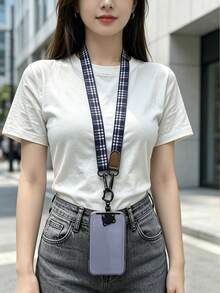 可愛貓咪造型手機掛繩夾 360°旋轉防纏繞金屬扣 手機殼吊飾創意配件 - 彩色 - 查看 6