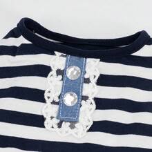1pc Pet Dress, Breathable Striped Dog Princess Dress For Summer And Autumn, Lace Pocket Double Layer Hem, Pet Clothes For Teddy, Yorkshire Terrier And Small Dogs - Multicolor - View 5
