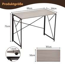 Natural Folding Desk – Perfect For Small Spaces - Alami - View 8