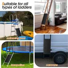 1pc 3-Section Foldable Strap-Fixed Anti-Slip Solid Color Thickened Fabric Bunk Bed Ladder Safety Pad - Multicolor - View 7