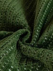1pc Solid Color Classic Minimalist Striped Sofa Cushion, All-Season Anti-Slip Breathable Machine Washable, Pet-Friendly, Suitable For Living Room, Bedroom 1/2/3/4 Combination Sofa Home Decor Protection - Dark Green - View 9
