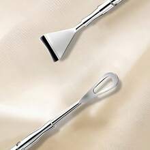 Double Headed Blackhead Removal Tool Suitable For All Light Beige Skin, A Nose Hair Cleaner, Portable Skincare Accessory, Ergonomic Handle, No Need For Electricity - Silver - View 9