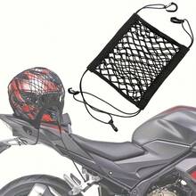 2件裝彈性彈力繩網鉤，適用摩托車、自行車/摩托車頭盔網帶，黑色網狀行李收納整理帶，安全固定儲物 - 多色 - 查看 7