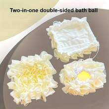 3pcs Bath Sponges With Hooks, Soap Dispensing Bath Balls, Exfoliating Shower Sponges With Built-In Soap Dispenser, No Shedding Fast Lathering Body Scrub, Dual-Use Shower Bath Tools - A - View 7