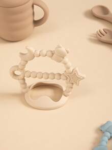1pc Cute Silicone Baby Teether Wrist Teething Toy With Textured Massage Nubs Anti-Drop Infant Teether Baby Shower Gift For 0-12 Months Babies - 多色 - 查看 9