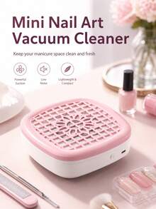 Entry-Level Portable Nail Dust Collector, Powerful Vacuum Fan With Reusable Filter, Suitable For Acrylic Nail Polishing, Salon, Home And Training, Ideal For Beginners, Nail Artists, DIY Enthusiasts, Valentine's Day, Mother's Day Gift - Multicolor - View 6